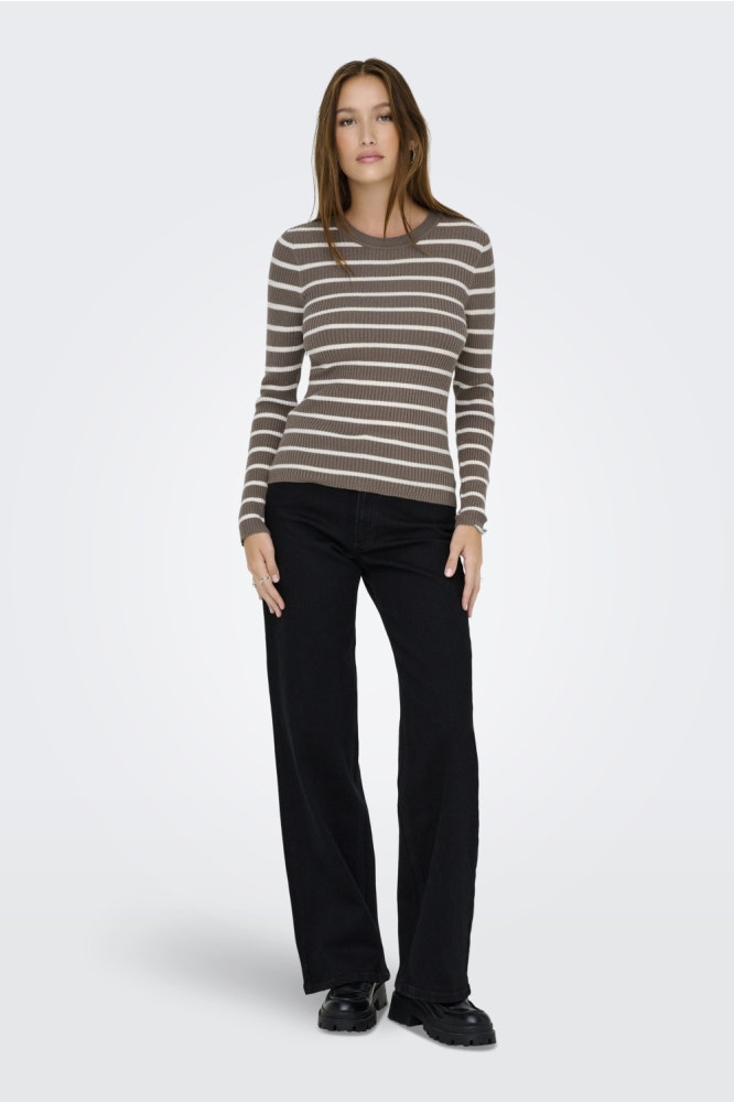 Only bruine dames trui | Model