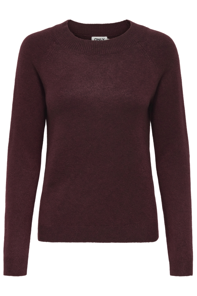 Only bordeaux dames trui | Vooraanzicht