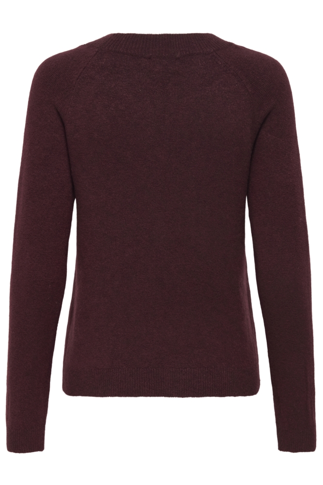 Only bordeaux dames trui | Achteraanzicht