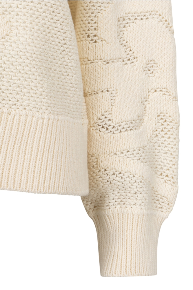 EsQualo beige dames trui | Close up