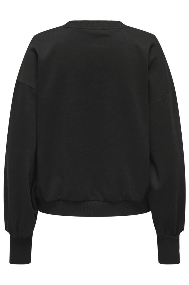 Only zwarte dames sweater | Achteraanzicht