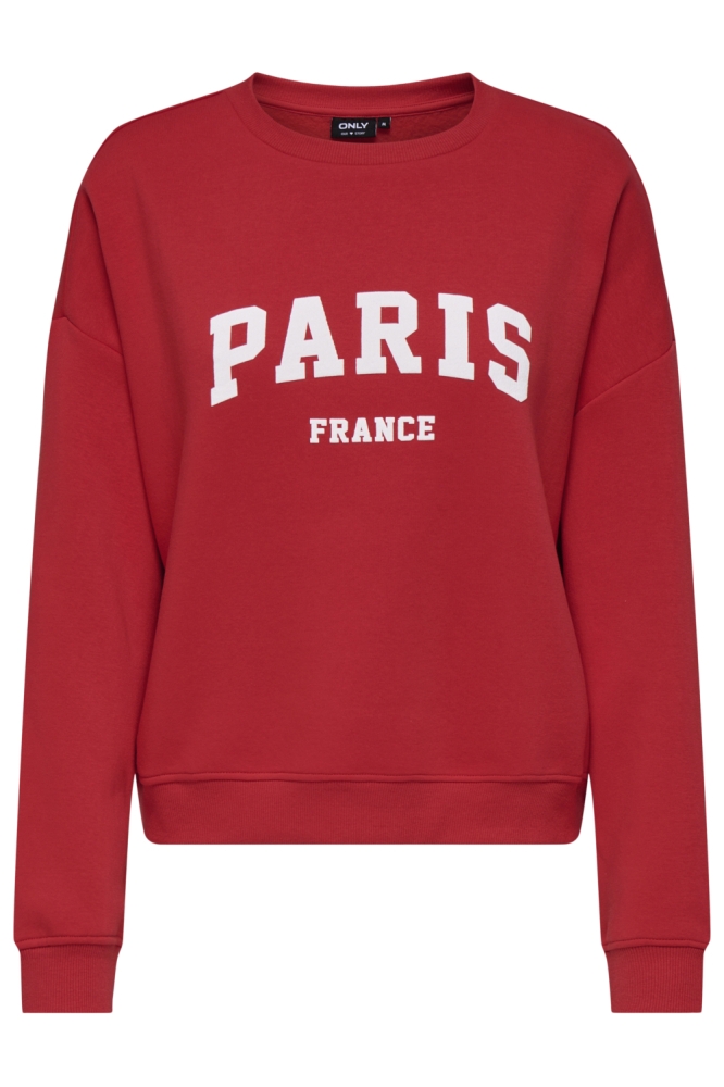 Only rode dames sweater | Vooraanzicht