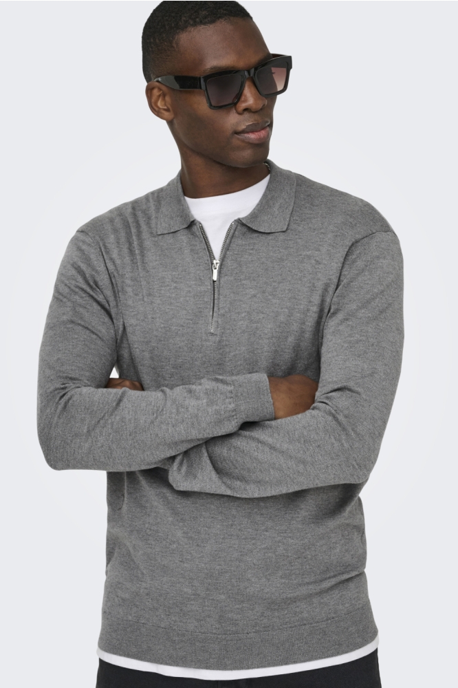 Only & Sons grijze heren trui | Model