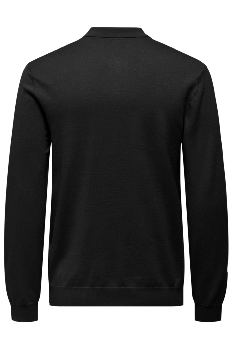 Only & Sons zwarte heren trui | Achteraanzicht