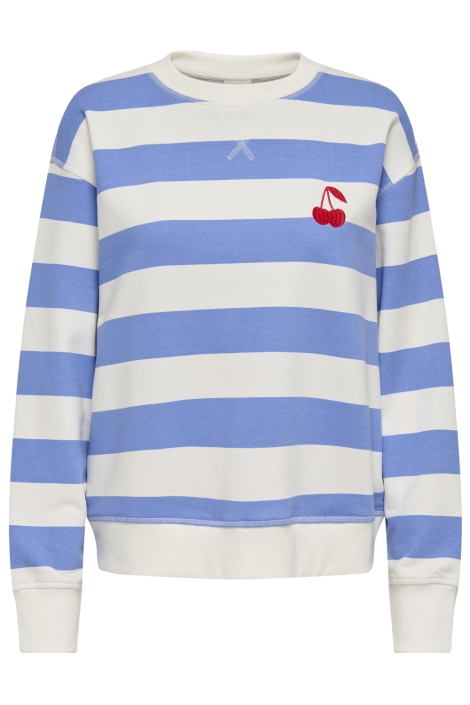 Jacqueline de Yong blauwe dames sweater | Vooraanzicht