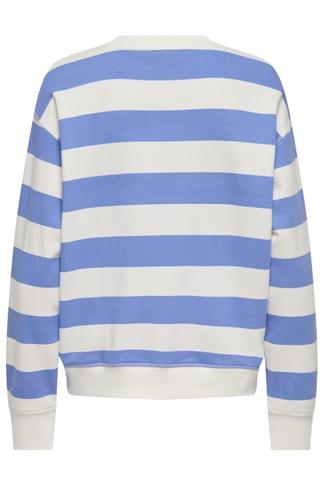Jacqueline de Yong blauwe dames sweater | Achteraanzicht