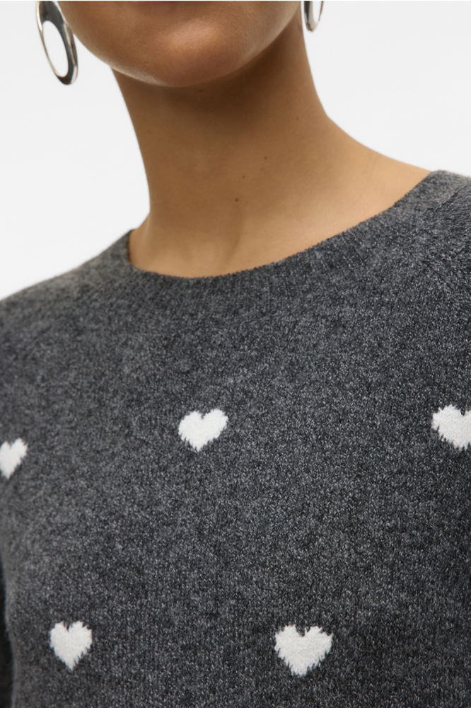 Vero Moda grijze dames trui | Close up