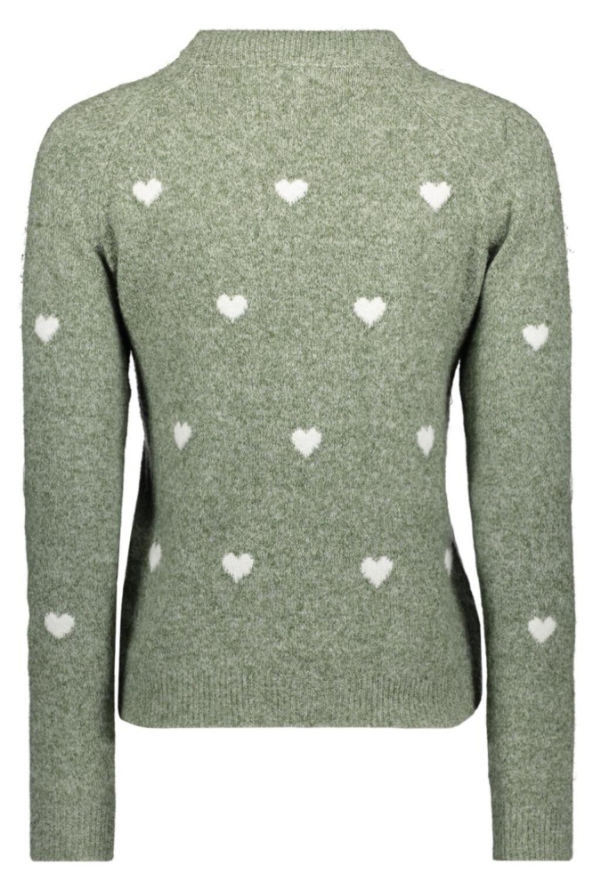 Vero Moda groene dames trui | Achteraanzicht