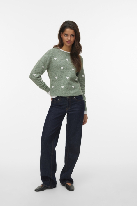 Vero Moda groene dames trui | Model