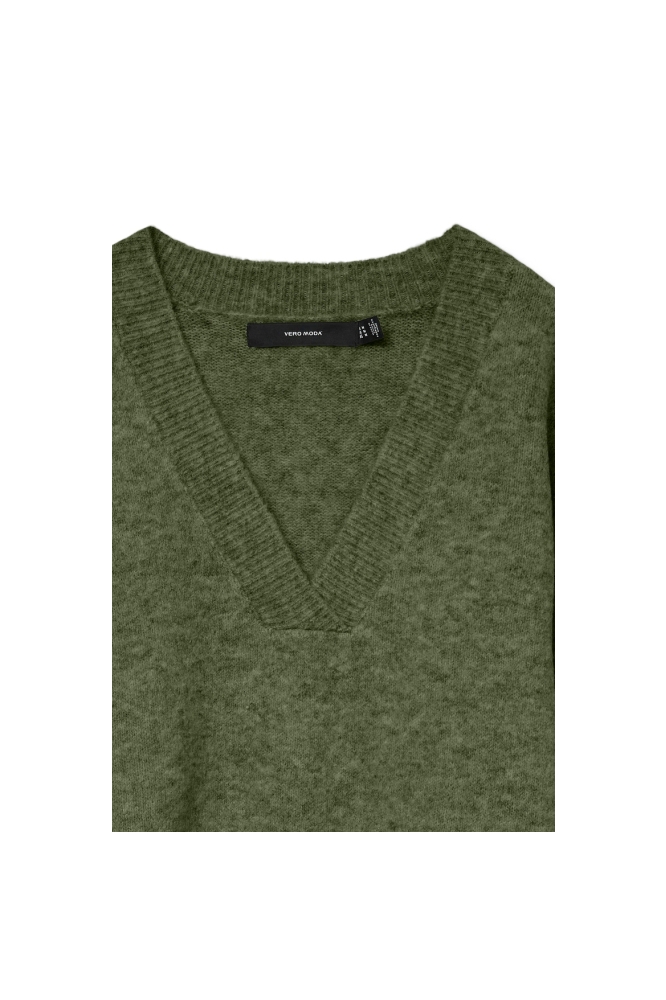 Vero Moda groene dames trui | Close up