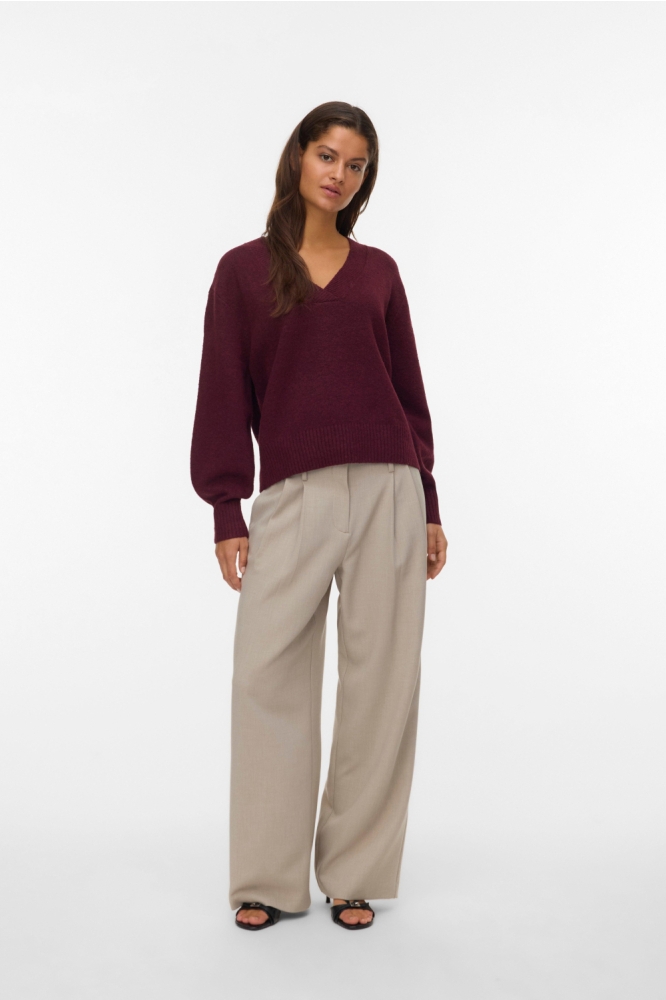 Vero Moda bordeaux dames trui | Model