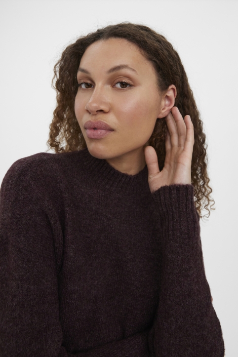 Vero Moda bordeaux dames trui | Close up