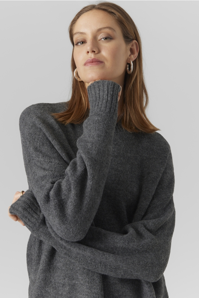 Vero Moda grijze dames trui | Close up