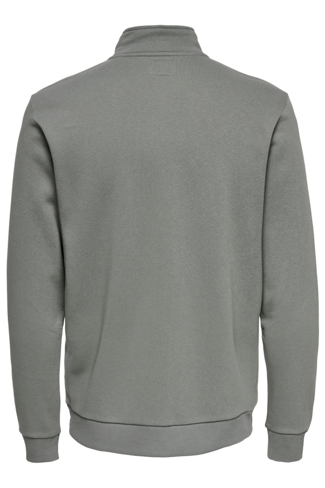 Only & Sons groene heren sweater | Achteraanzicht