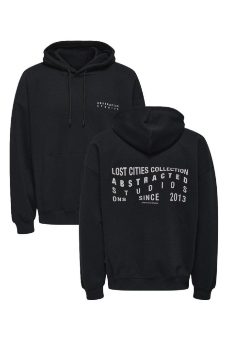 Only & Sons zwarte heren sweater | Vooraanzicht