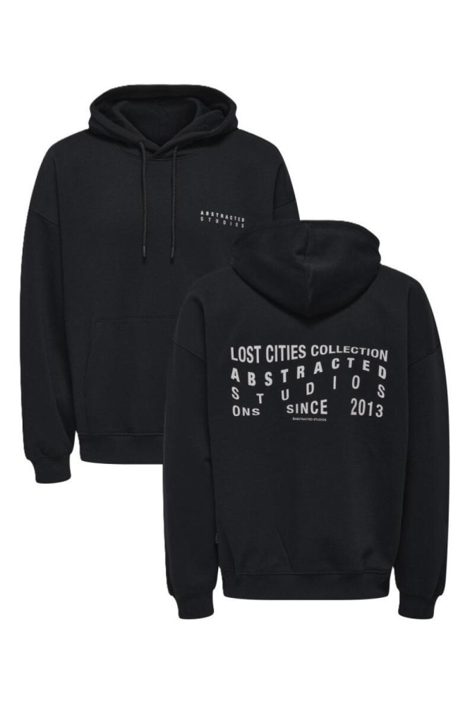 Only & Sons zwarte heren sweater | Vooraanzicht