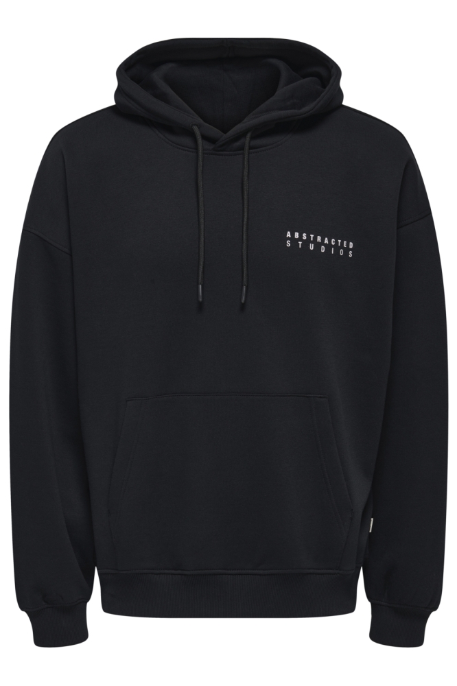 Only & Sons zwarte heren sweater | Vooraanzicht