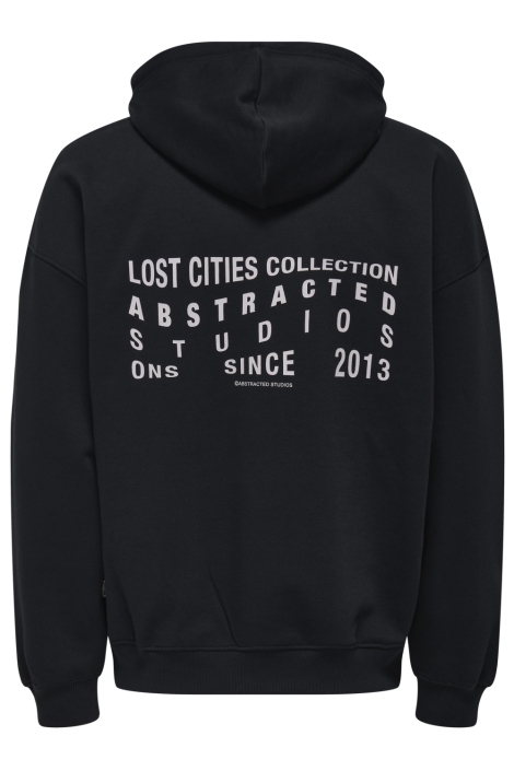 Only & Sons zwarte heren sweater | Achteraanzicht