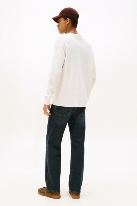 Tommy Jeans witte heren polo | Model