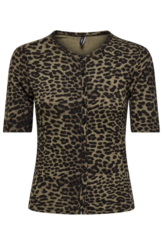 Only bruine dames vest | Vooraanzicht