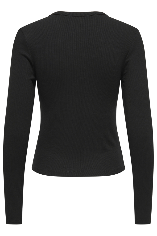 Only zwarte dames vest | Achteraanzicht