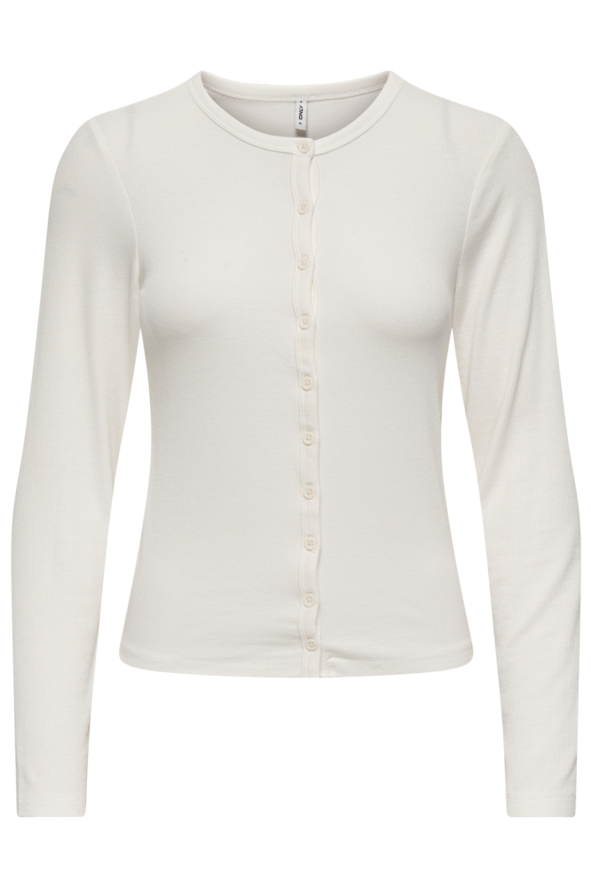 Only witte dames vest | Vooraanzicht