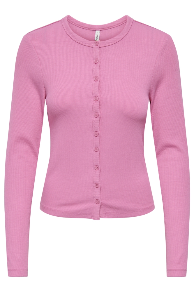 Only roze dames vest | Vooraanzicht