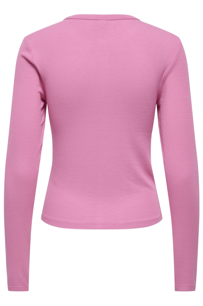 Only roze dames vest | Achteraanzicht