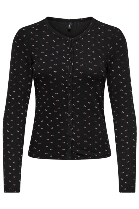 Only zwarte dames vest | Vooraanzicht