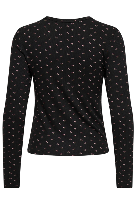 Only zwarte dames vest | Achteraanzicht