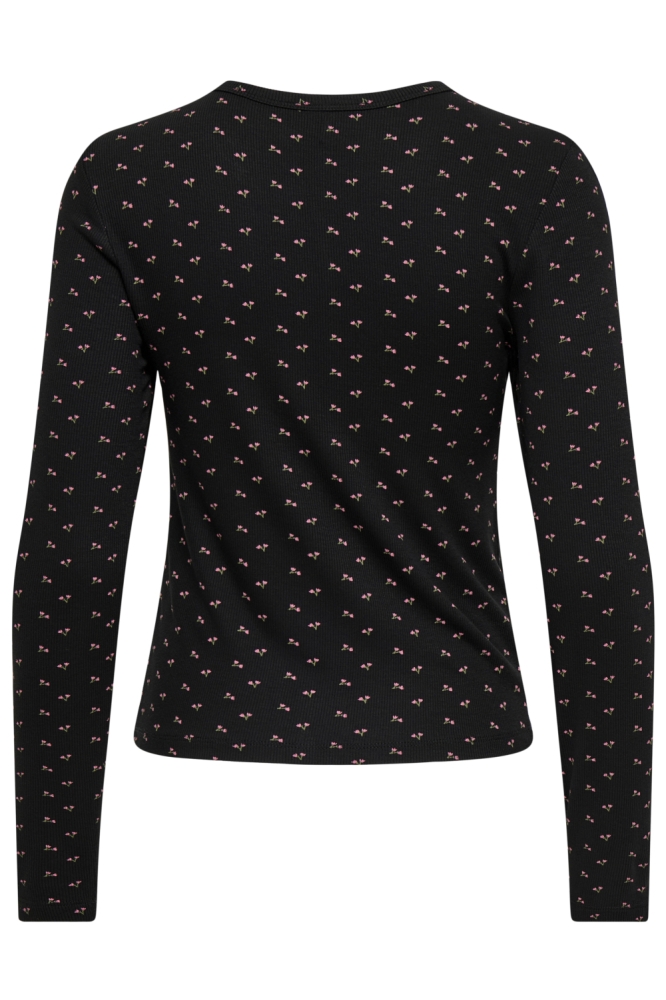 Only zwarte dames vest | Achteraanzicht