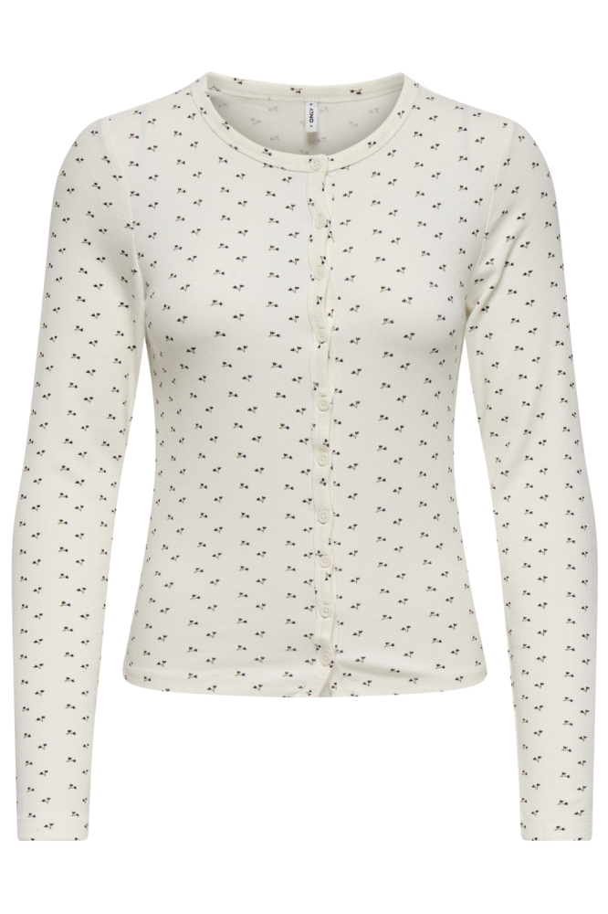 Only witte dames vest | Vooraanzicht