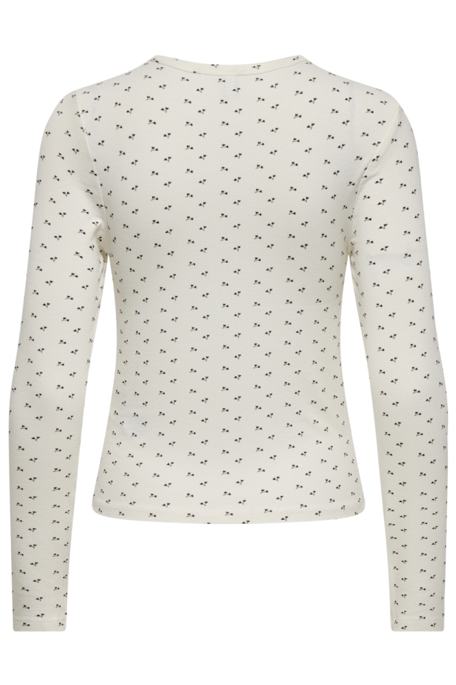 Only witte dames vest | Achteraanzicht