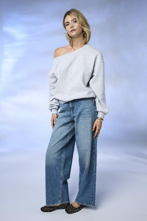 Only grijze dames sweater | Model