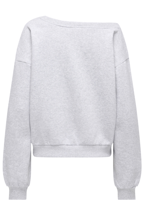 Only grijze dames sweater | Achteraanzicht