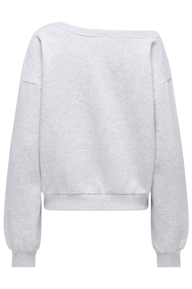 Only grijze dames sweater | Achteraanzicht