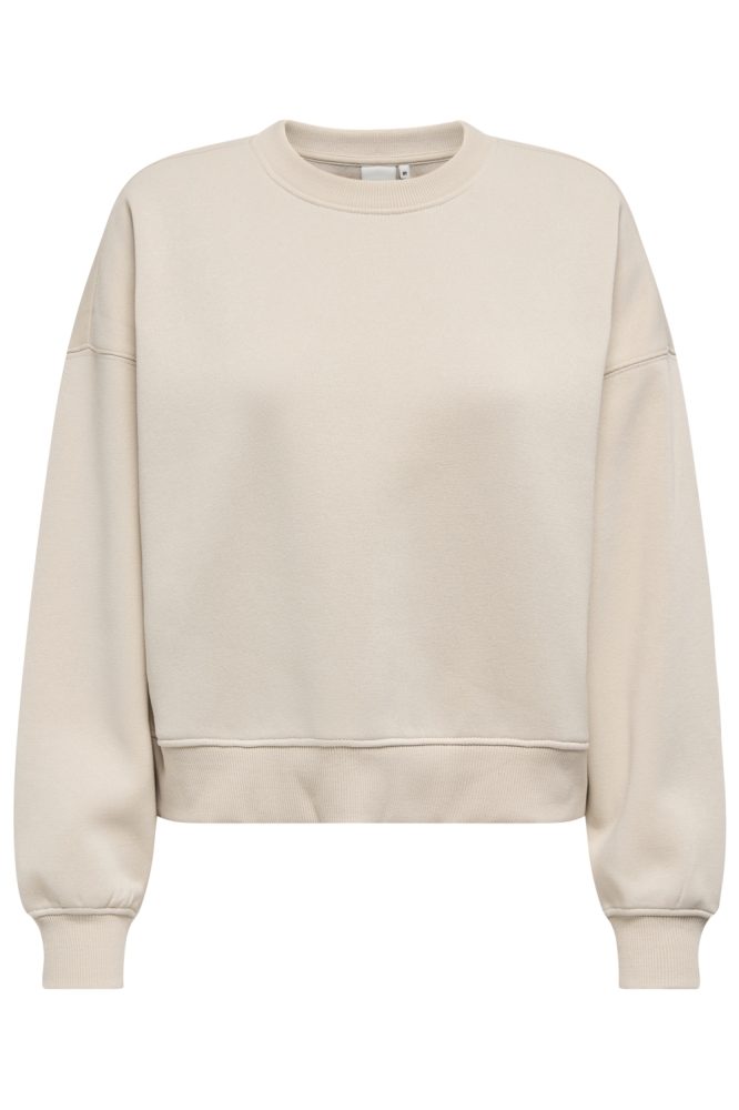Only ecru dames sweater | Vooraanzicht
