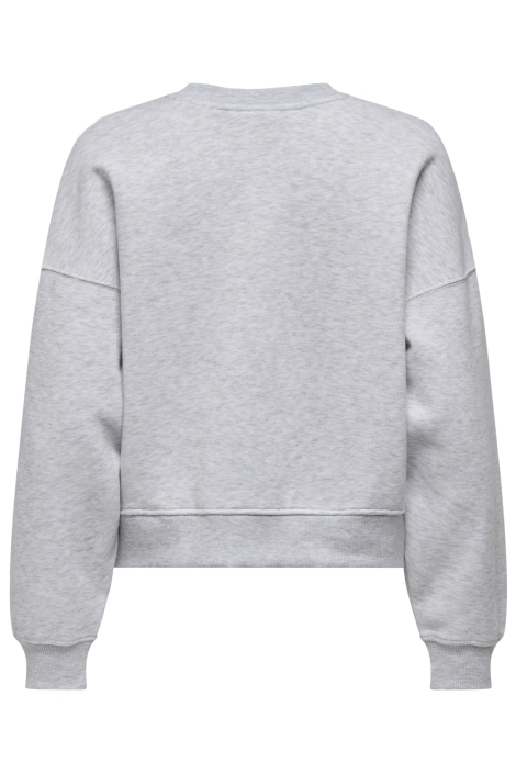 Only grijze dames sweater | Achteraanzicht