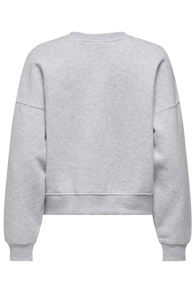 Only grijze dames sweater | Achteraanzicht