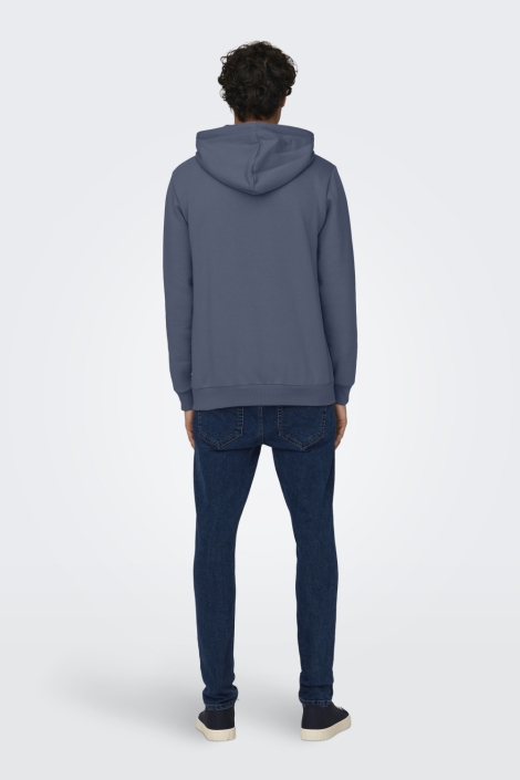 Only & Sons blauwe heren sweater | Model