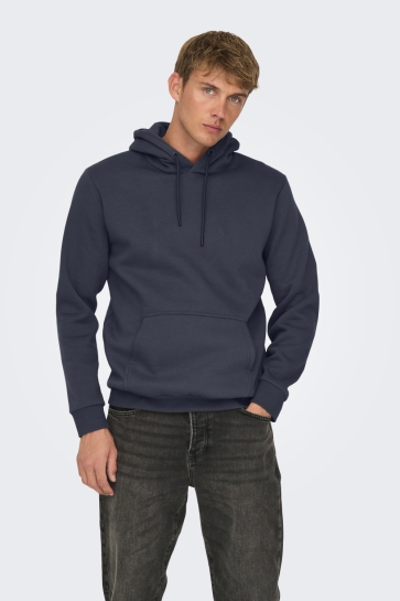 Only & Sons Trui ONSCERES HOODIE SWEAT NOOS 22018685 BLUE NIGHTS