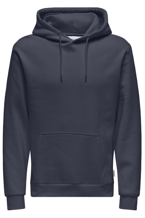 Only & Sons blauwe heren sweater | Vooraanzicht