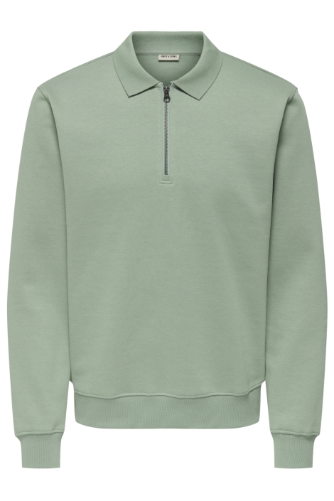 Only & Sons groene heren polo | Vooraanzicht