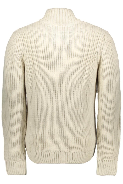 Superdry ecru heren trui | Achteraanzicht