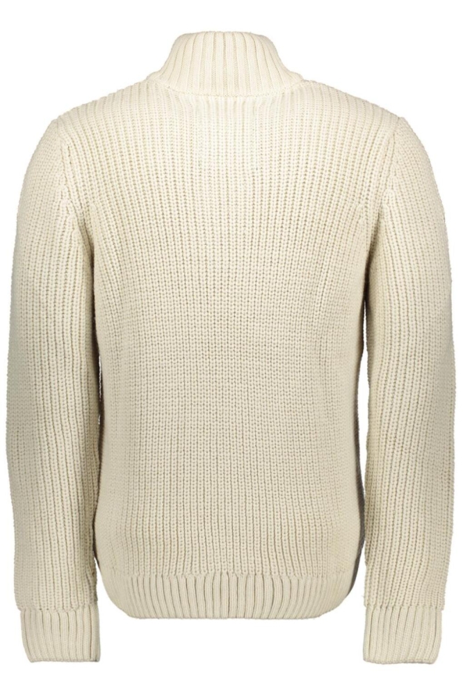 Superdry ecru heren trui | Achteraanzicht