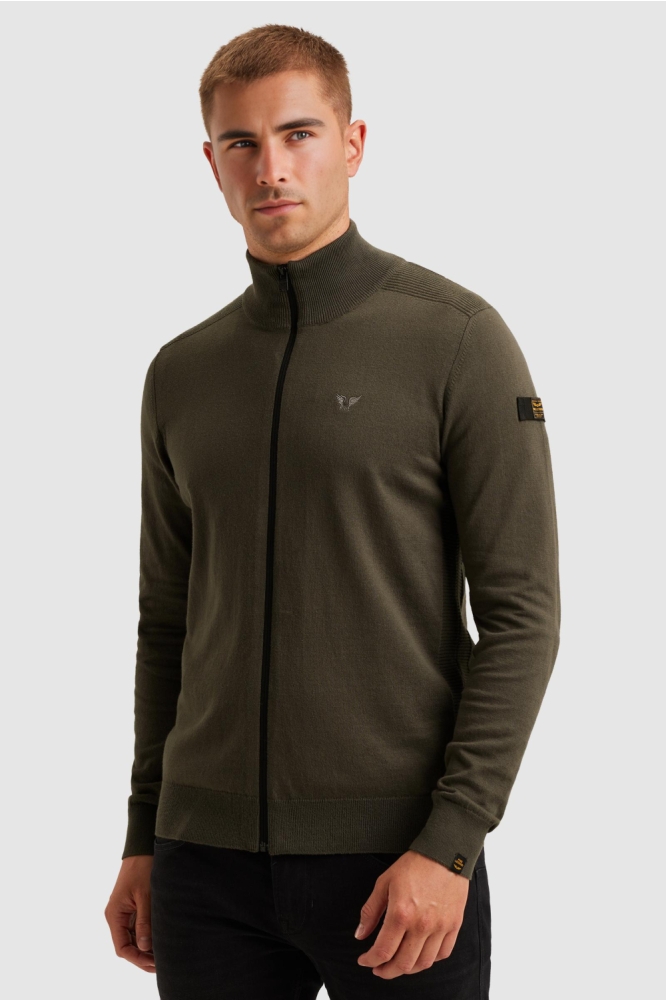 PME legend groene heren vest | Model vooraanzicht