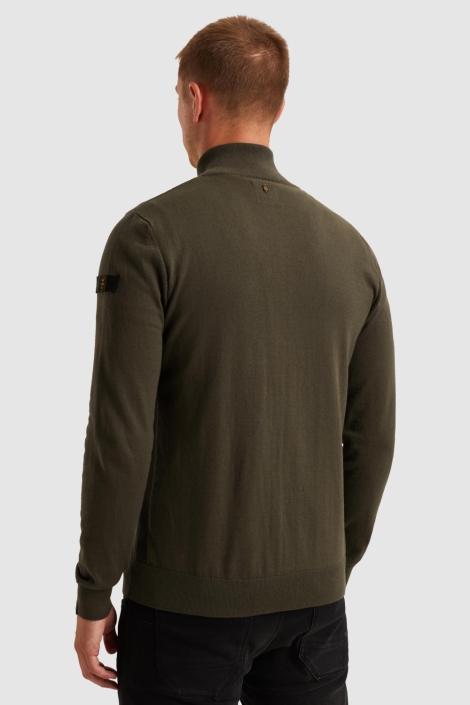 PME legend groene heren vest | Model achteraanzicht