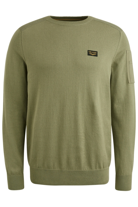 PME legend groene heren trui | Vooraanzicht