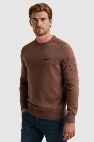 PME legend r-neck american classic knit Bruin