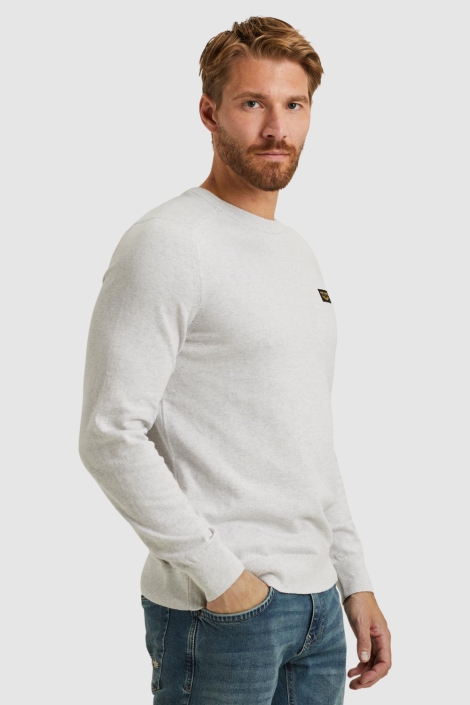 PME legend grijze heren trui | Model vooraanzicht